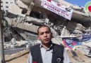 Yardımeli Derneği Gazze Ofisinin olduğu ve yıkılan binanın görüntüleri
