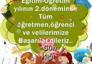 Yarı Yıl Tatili Bitti Tüm Öğretmen ve öğrencilerimize başarılar