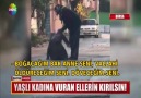 Yaşlı kadına vuran o ellerin kırılsın.