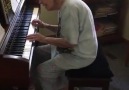 104 Years Old Music Teacher Playing Beethoven