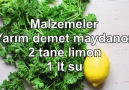 Yemek Tarifi - 15 KİLO VERDİREN HAŞLANMIŞ LİMON MAYDANOZ KÜRÜ Facebook