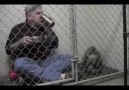 Yemek yemeyen hasta köpeğin kafesine girdi