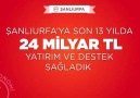 13 Yıl da Şanlıurfa'ya Yaptığımız Hizmetler.