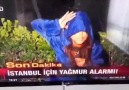 Zor şartlar altında haberi yapmaktan vazgeçmeyen koca yürekli muhabir abla