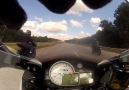 ZX10R vs ZX14, chased by HP4. 70mph to 176mph drag