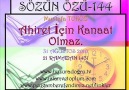 Ahiret İçin Kanaat Olmaz. [HQ]