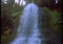 Behind the waterfall