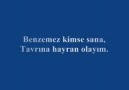 BENZEMEZ KİMSE SANA TAVRINA HAYRAN OLAYIM..