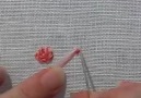 Fly Stitch Rose