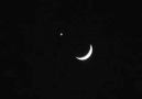Gökyüzündeki Muhteşem Ay ve Yıldız (paylaş)