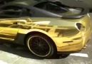 Gold Ferrari