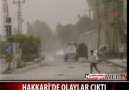 Hakkari'de olaylar çıktı