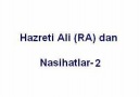 Hazreti Ali (RA) dan nasihatlar-2
