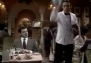 Mr Bean at restaurant