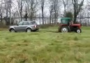 range rover & traktör kapışması