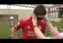 Torres taking penalties blindfolded at Melwood [HQ]