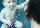 Akıllı Tv Resmi Sayfası - Babasıyla havuzda nefesini tutan tatlı minik