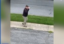 Daily Mail Video - Elderly man salutes the American flag while walking in the neighborhood