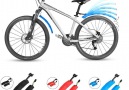 Findgreat - Bicycle retractable mudguard super pressure resistant with taillights