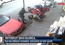 Milliyet.com.tr - Motosiklet şaha kalktı ortalık fena karıştı