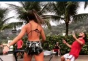 NTV - Kadın top cambazından ayak tenisi şovu